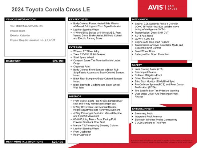 Photo 13 from auction – 2024 TOYOTA COROLLA CR with VIN 7MUCAAAG6RV074115