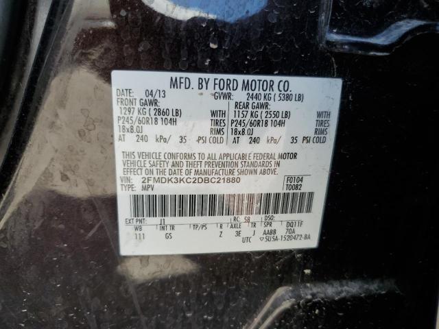Photo 14 from auction – 2013 FORD EDGE LIMIT with VIN 2FMDK3KC2DBC21880