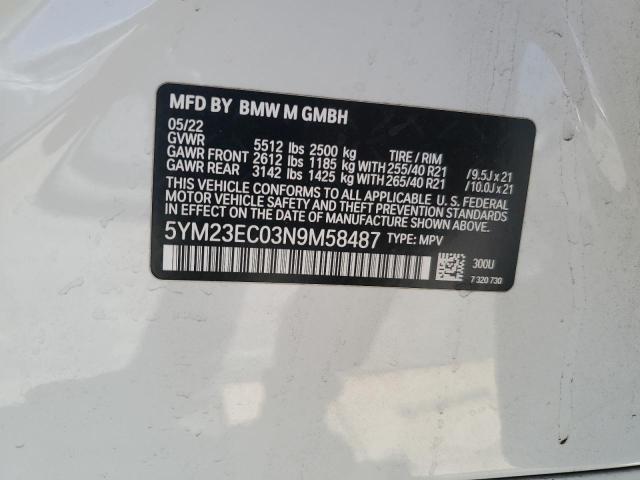 Photo 14 from auction – 2022 BMW X4 M with VIN 5YM23EC03N9M58487