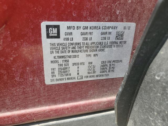 Photo 14 from auction – 2022 CHEVROLET TRAILBLAZE with VIN KL79MMS27NB133512