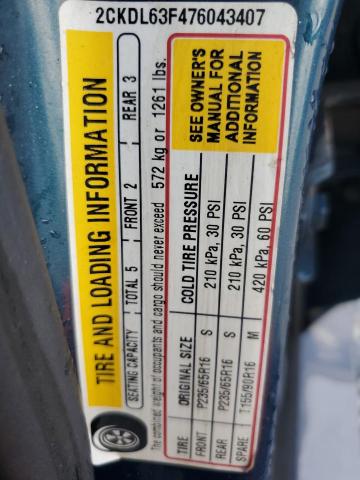 Photo 14 from auction – 2007 PONTIAC TORRENT with VIN 2CKDL63F476043407