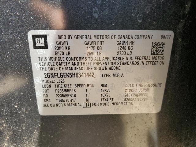 Photo 14 from auction – 2017 CHEVROLET EQUINOX PR with VIN 2GNFLGEK5H6341442