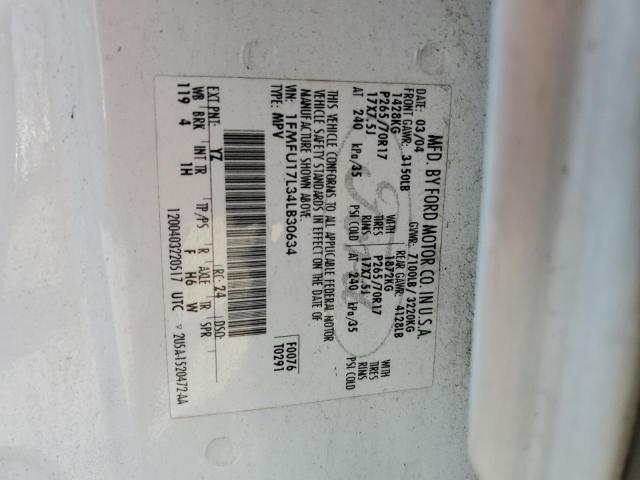 Photo 14 from auction – 2004 FORD EXPEDITION with VIN 1FMFU17L34LB30634