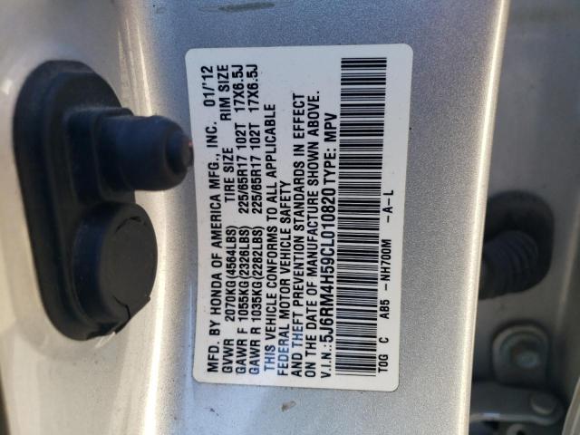 Photo 14 from auction – 2012 HONDA CR-V EX with VIN 5J6RM4H59CL010820