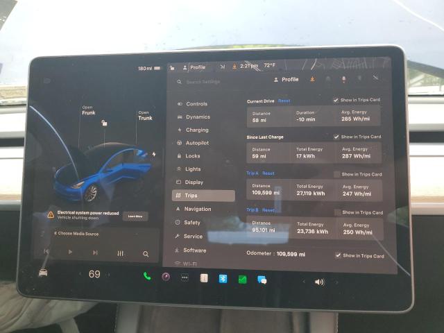 Photo 9 from auction – 2022 TESLA MODEL 3 with VIN 5YJ3E1EA8NF189673