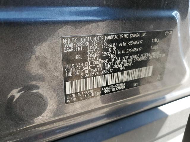 Photo 14 from auction – 2020 TOYOTA RAV4 XLE with VIN 2T3W1RFVXLC055037