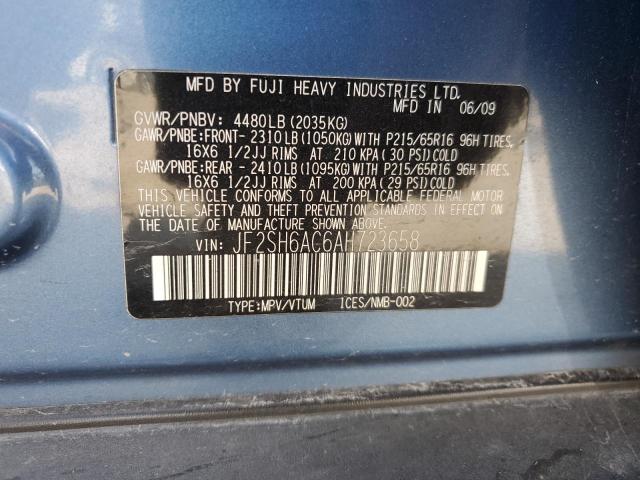 Photo 14 from auction – 2010 SUBARU FORESTER 2 with VIN JF2SH6AC6AH723658