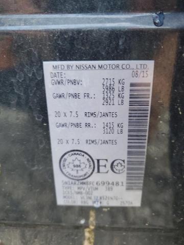 Photo 14 from auction – 2015 NISSAN PATHFINDER with VIN 5N1AR2MM8FC699481