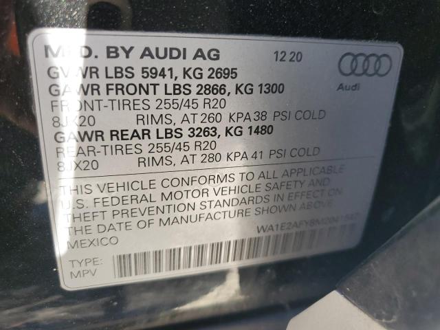 Photo 14 from auction – 2021 AUDI Q5 E PREMI with VIN WA1E2AFY8M2041547