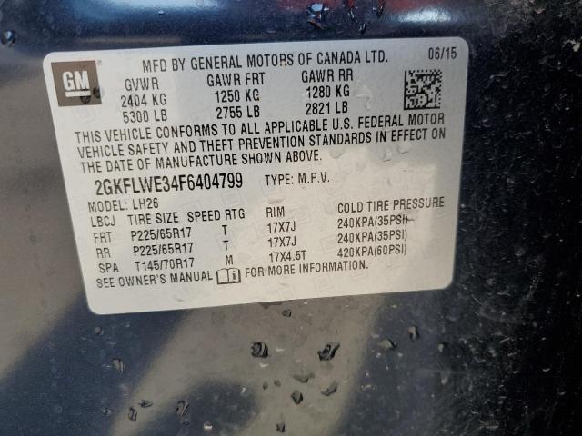Photo 14 from auction – 2015 GMC TERRAIN SL with VIN 2GKFLWE34F6404799