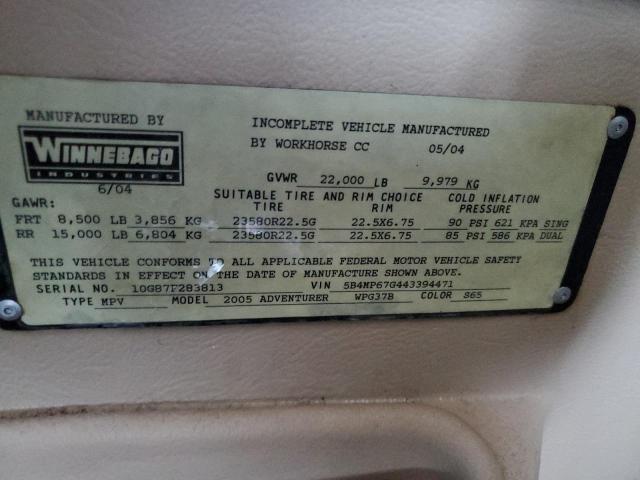 Photo 10 from auction – 2004 WINO MOTORHOME with VIN 5B4MP67G443394471