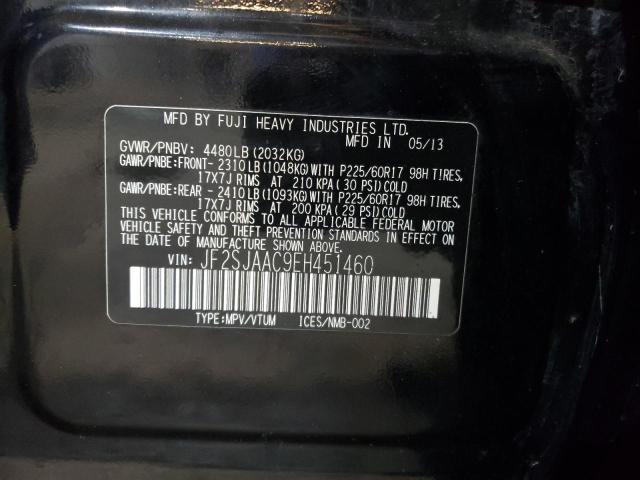 Photo 14 from auction – 2014 SUBARU FORESTER 2 with VIN JF2SJAAC9EH451460