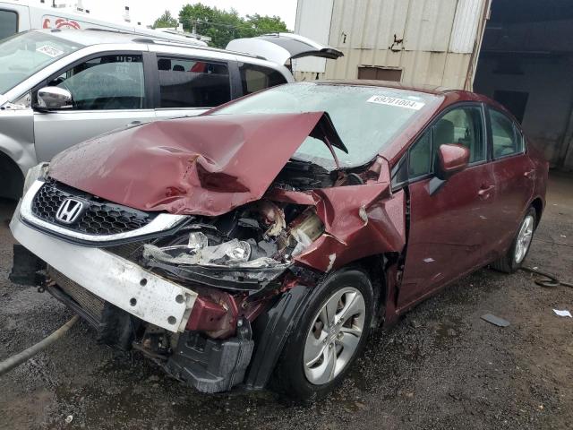 HONDA CIVIC LX 2014 with VIN 19XFB2F51EE212469 - Photo from auction