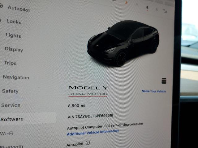 Zdjęcie 9 z aukcji – 2023 TESLA MODEL Y z VIN 7SAYGDEF6PF699619