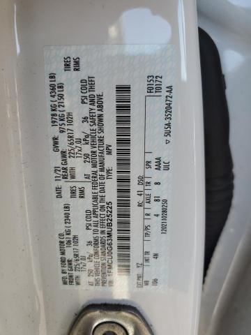 Photo 14 from auction – 2021 FORD ESCAPE SE with VIN 1FMCU0G63MUB25225