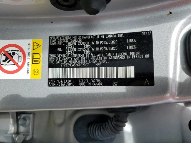 Photo 14 from auction – 2017 LEXUS RX 350 BAS with VIN 2T2ZZMCA5HC082037