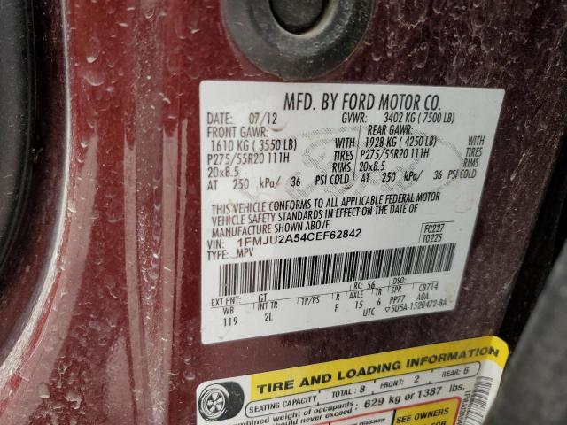 Photo 14 from auction – 2012 FORD EXPEDITION with VIN 1FMJU2A54CEF62842