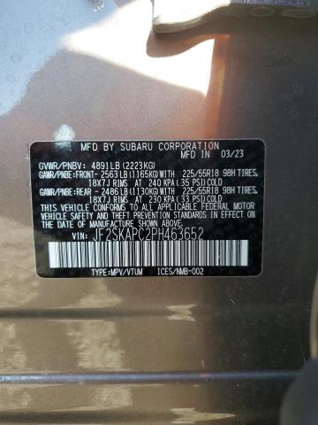 Photo 14 from auction – 2023 SUBARU FORESTER L with VIN JF2SKAPC2PH463652