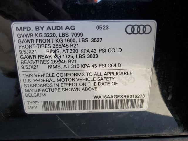 Photo 14 from auction – 2024 AUDI Q8 E-TRON with VIN WA16AAGEXRB018273