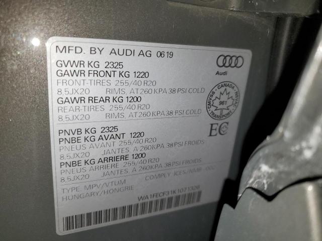 Photo 14 from auction – 2019 AUDI Q3 PRESTIG with VIN WA1FECF31K1071326