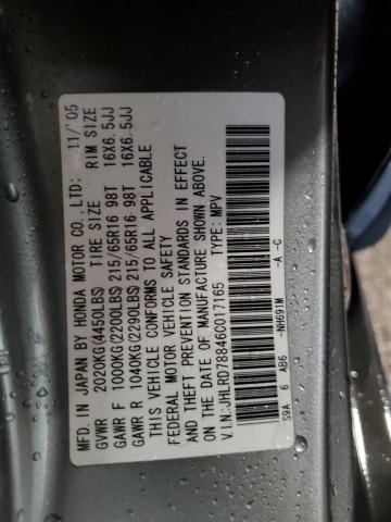 Photo 14 from auction – 2006 HONDA CR-V EX with VIN JHLRD78846C017165