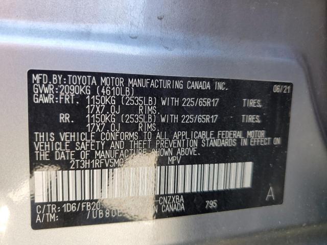 Photo 14 from auction – 2021 TOYOTA RAV4 LE with VIN 2T3H1RFV5MC148901