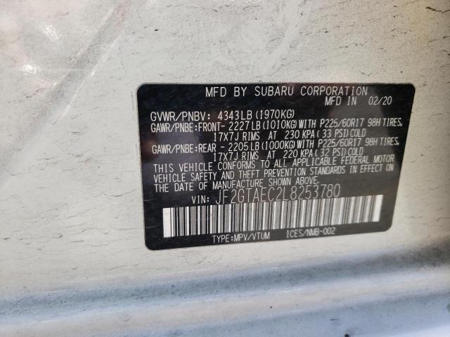 Photo 14 from auction – 2020 SUBARU CROSSTREK with VIN JF2GTAEC2L8253780