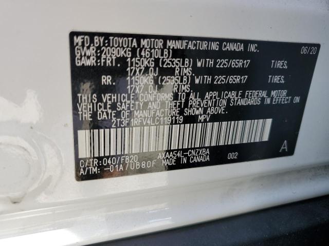 Photo 14 from auction – 2020 TOYOTA RAV4 LE with VIN 2T3F1RFV4LC119119