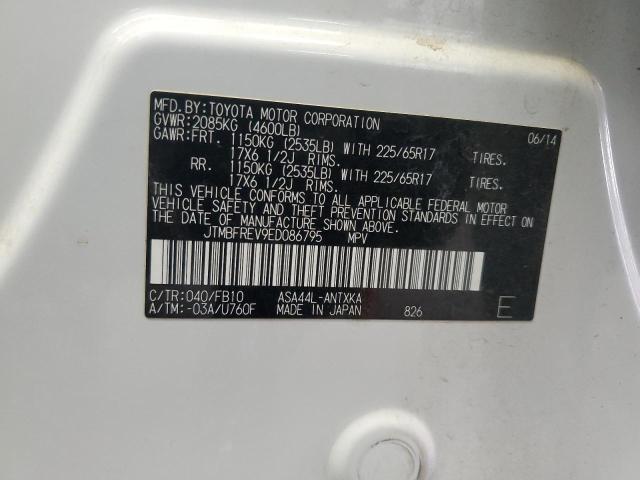 Photo 14 from auction – 2014 TOYOTA RAV4 LE with VIN JTMBFREV9ED086795