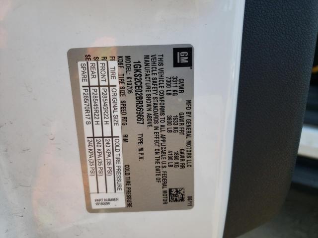 Photo 14 from auction – 2011 GMC YUKON SLT with VIN 1GKS2CE02BR369667