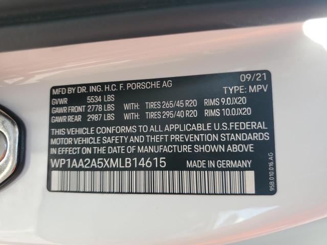 Photo 14 from auction – 2021 PORSCHE MACAN with VIN WP1AA2A5XMLB14615