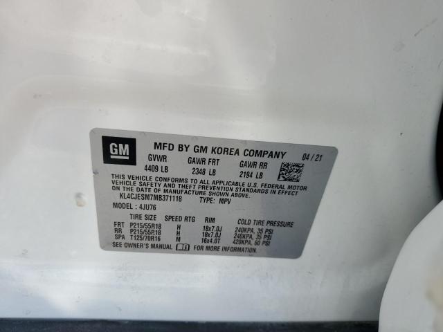 Photo 14 from auction – 2021 BUICK ENCORE PRE with VIN KL4CJESM7MB371118
