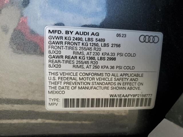 Photo 14 from auction – 2023 AUDI Q5 PREMIUM with VIN WA1EAAFY9P2156777