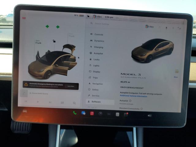 Photo 9 from auction – 2020 TESLA MODEL 3 with VIN 5YJ3E1EA3LF803347