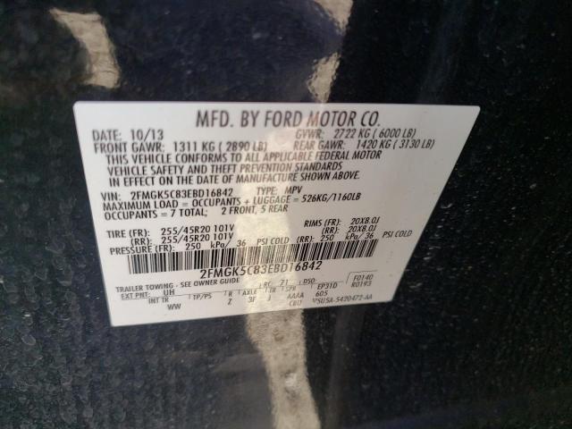 Photo 14 from auction – 2014 FORD FLEX with VIN 2FMGK5C83EBD16842