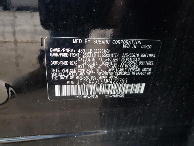 Photo 14 from auction – 2021 SUBARU FORESTER T with VIN JF2SKAXC5MH422783