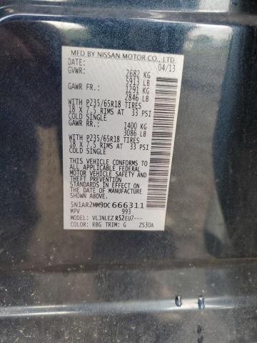 Photo 14 from auction – 2013 NISSAN PATHFINDER with VIN 5N1AR2MM9DC666311