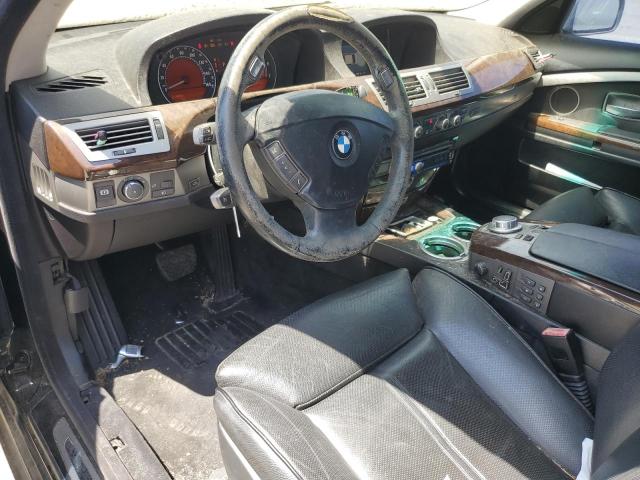 Photo 8 from auction – 2006 BMW 750 with VIN WBAHN83586DT32292