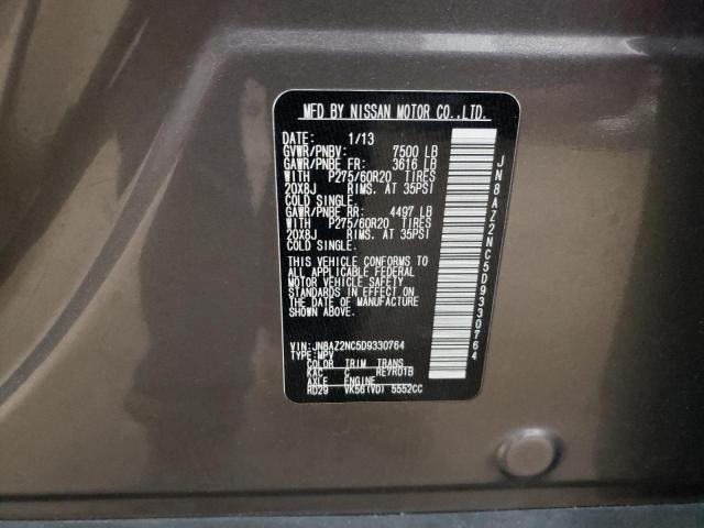 Photo 14 from auction – 2013 INFINITI QX56 with VIN JN8AZ2NC5D9330764