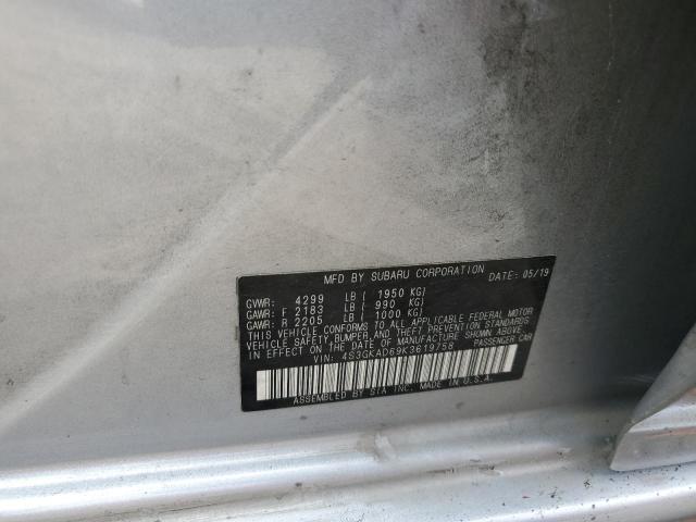 Photo 10 from auction – 2019 SUBARU IMPREZA PR with VIN 4S3GKAD69K3619758