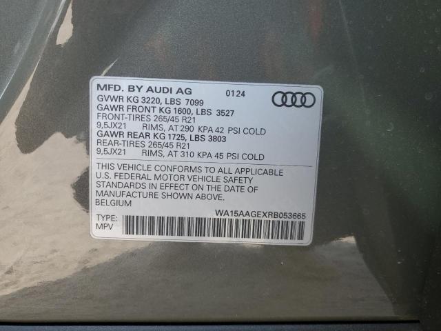 Photo 14 from auction – 2024 AUDI Q8 E-TRON with VIN WA15AAGEXRB053665