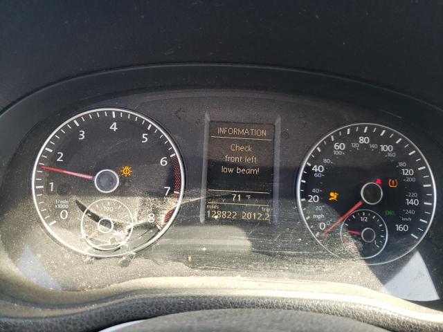 Photo 9 from auction – 2012 VOLKSWAGEN PASSAT SE with VIN 1VWBP7A31CC075649