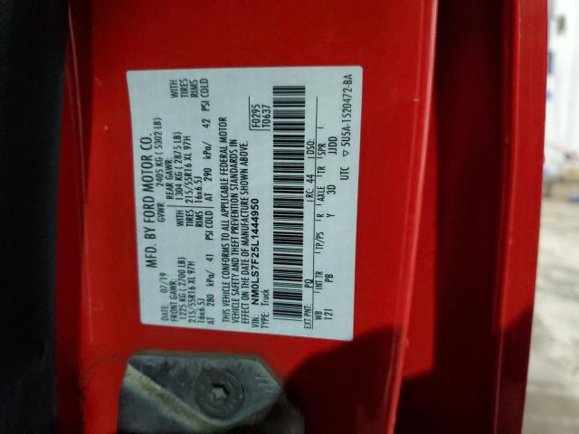 Photo 14 from auction – 2020 FORD TRANSIT CO with VIN NM0LS7F25L1444950