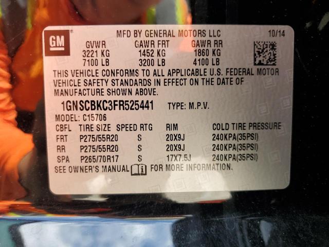 Photo 14 from auction – 2015 CHEVROLET TAHOE C150 with VIN 1GNSCBKC3FR525441