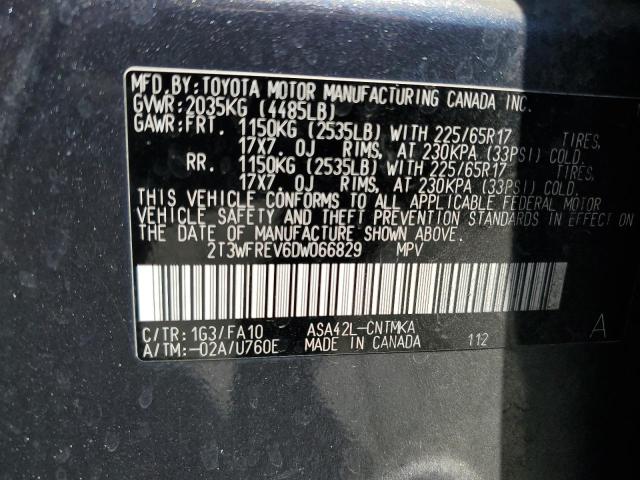 Photo 14 from auction – 2013 TOYOTA RAV4 XLE with VIN 2T3WFREV6DW066829