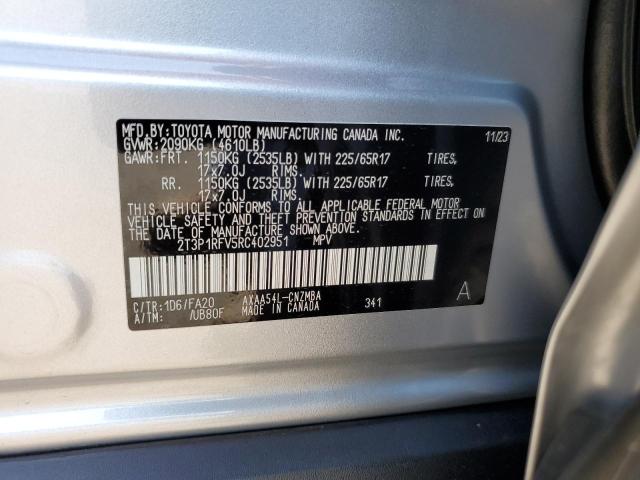 Photo 14 from auction – 2024 TOYOTA RAV4 XLE with VIN 2T3P1RFV5RC402951