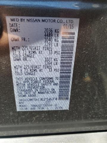 Photo 14 from auction – 2015 NISSAN ROGUE S with VIN 5N1AT2MT3FC825674
