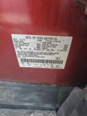 Photo 14 from auction – 2012 FORD EXPLORER X with VIN 1FMHK8D82CGB01690