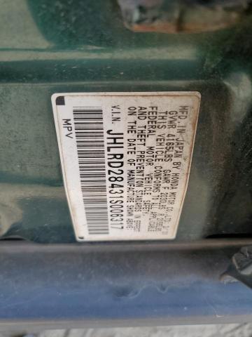 Photo 14 from auction – 2001 HONDA CR-V with VIN JHLRD28431S006317