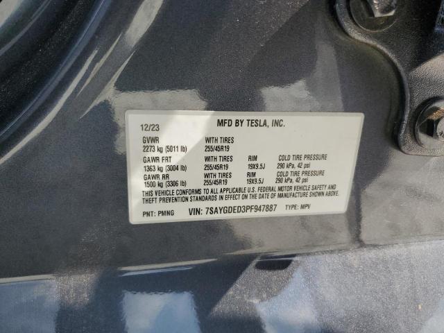 صورة رقم 14 من المزاد - 2023 TESLA MODEL Y مع VIN 7SAYGDED3PF947887